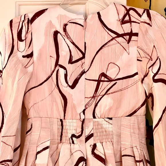 🌺🎉HP🎉🌺 NWT Aje Amelia Plunge Mini Dress Whimsical Dove - Picture 15 of 16